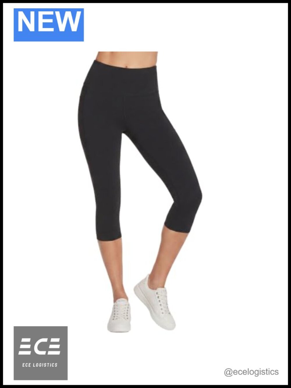 Skechers High Waisted Capri Leggings with Pockets UPF 40+